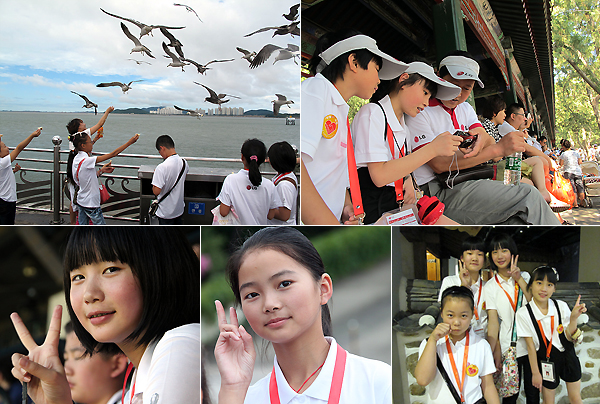 중국 학생들의 모습