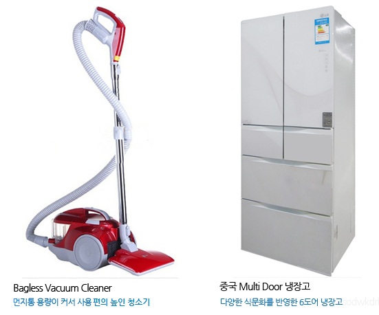 Bagless Vacuum Cleaner와 중국 Multi Door 냉장고