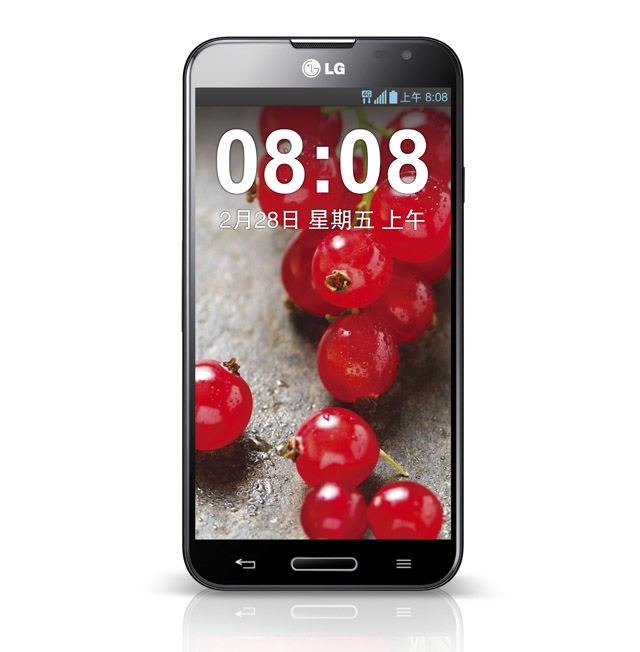 TD-LTE 방식의 5.5인치 대화면 스마트폰 ‘LG-E985T' 제품 사진