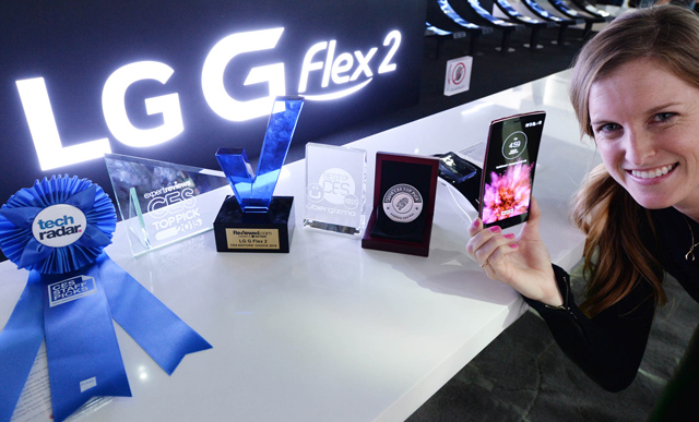 'LG G 플렉스2', CES 어워드 10관왕