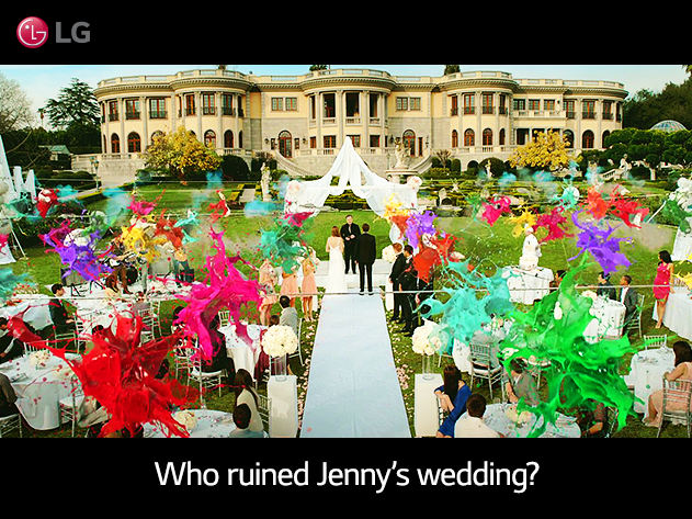 누가 제니의 결혼식을 망쳤을까? 결혼식장에서 풍선이 터지는 장면
