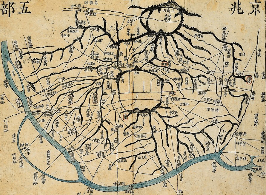 옛 조선의 수도 한양을 그린 지도