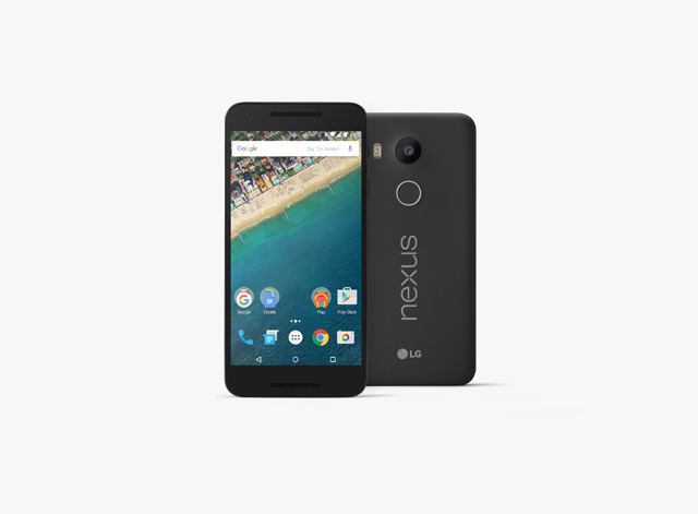 LG전자와 구글이 선보인 '마시멜로(Marshmallow)' 운영체제 레퍼런스폰 '넥서스5X(Nexus 5X)' 제품 이미지 입니다.