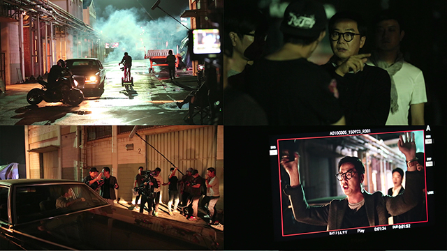 LG V10 라이프스타일 영상 촬영 중 영화 연출 씬의 장진.