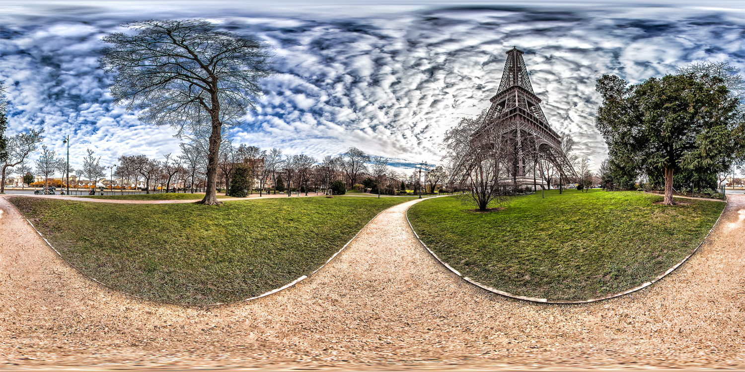 LG 360 월페이퍼_북쪽면에서 바라본 파리의 에펠탑