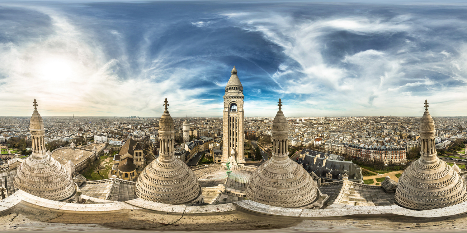 LG 360 월페이퍼 - 프랑스 사크레쾨르 대성당에서 본 파리전경