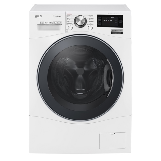 이탈리아 소비자매체인 '알트로콘수모'의 드럼세탁기 성능 평가에서 1위에 오른 '센텀 시스템'을 적용한 LG 드럼세탁기