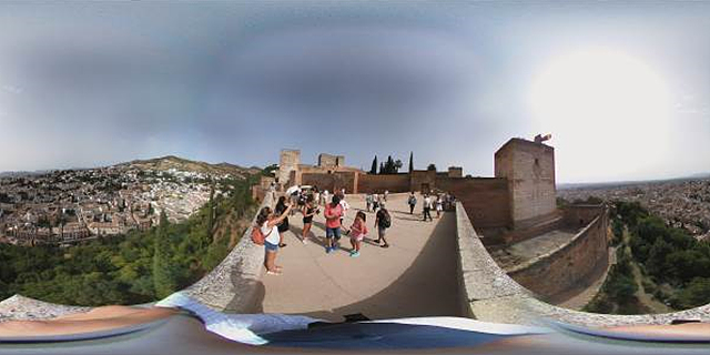 LG 360 캠으로 촬영한 알함브라 궁전의 전망대