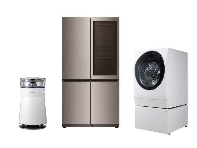 구글의 인공지능 스피커 '구글 홈'에 연동하는 'LG 시그니처' 냉장고•세탁기•가습공기청정기