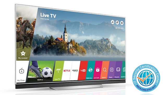 LG 웹OS 스마트 TV, 보안 기술력 인증