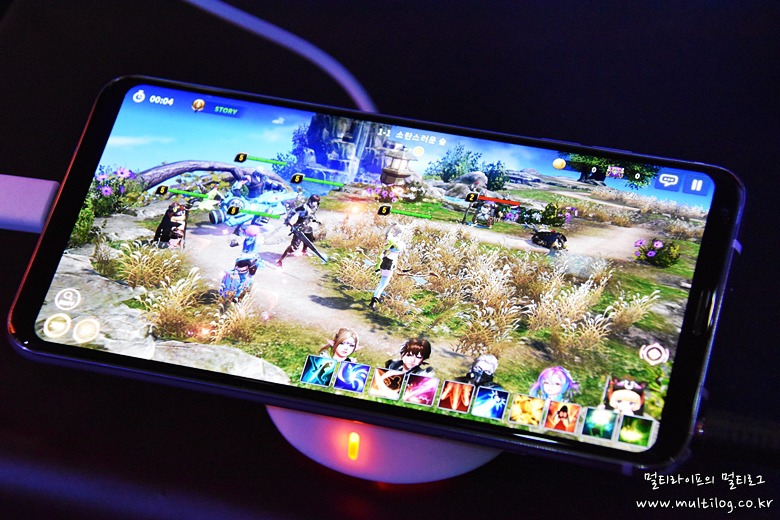 LG V30의 게임 화면