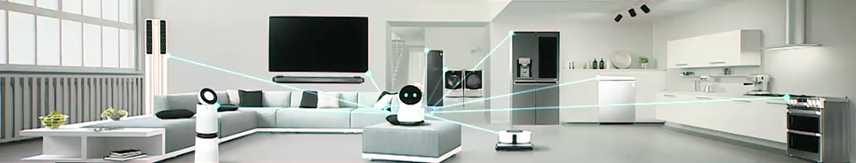 'CES 2018' LG 프레스 컨퍼런스에서 선보인 'LG 클로이 홈' 로봇으로 가전들을 컨트롤하는 모습