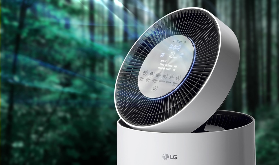 ‘LG 퓨리케어 360도 공기청정기’ 상단 토출구에 있는 ‘클린부스터’