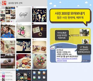 구글 플러스 유박스 포카카오