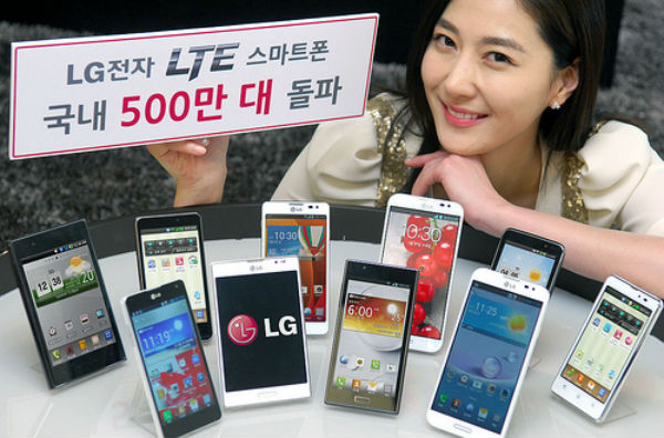 LG전자, LTE 스마트폰 국내판매 500만대 돌파