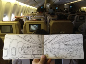 비행기 내부2