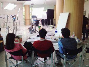 인터뷰 촬영장 모습