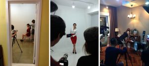 공서영 아나운서 촬영현장