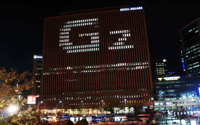 LG전자, 서울스퀘어 ‘G2’ 조명광고 실시