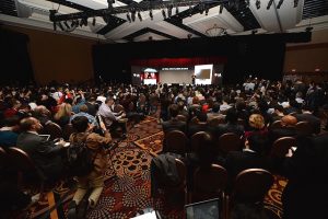 미디어 컨퍼런스 행사장 내 취재진들