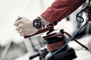 'LG G워치R'를 착용한 라이프스타일 컷.