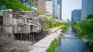 사진전문가 그룹 ZAKO의 김주원 사진가가 ‘G4’ 스마트폰으로 촬영한 청계천의 과거와 현재 이미지 입니다.