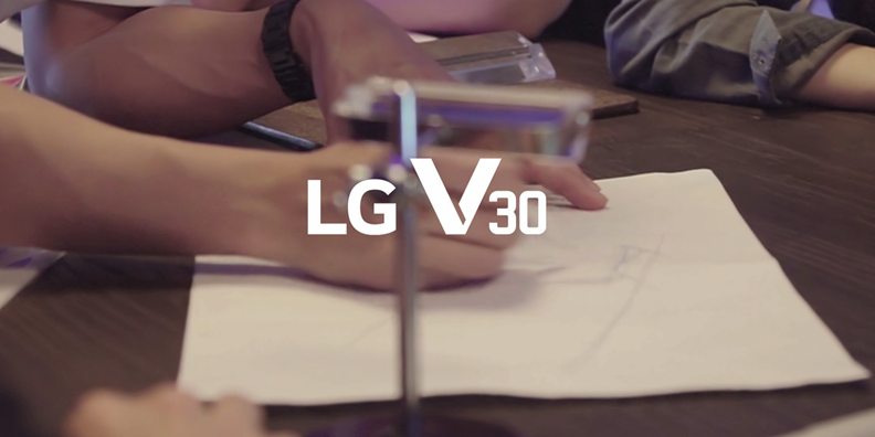 LG V30 월페이퍼 메이킹 영상 공개
