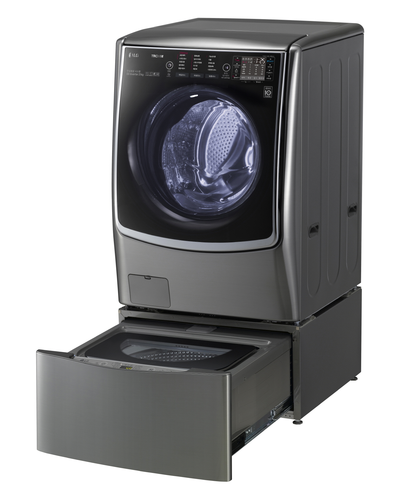 2015년 LG전자가 세계 최초로 드럼세탁기 하단에 통돌이세탁기를 결합해 새로운 세탁문화를 만든 '트롬 트윈워시'