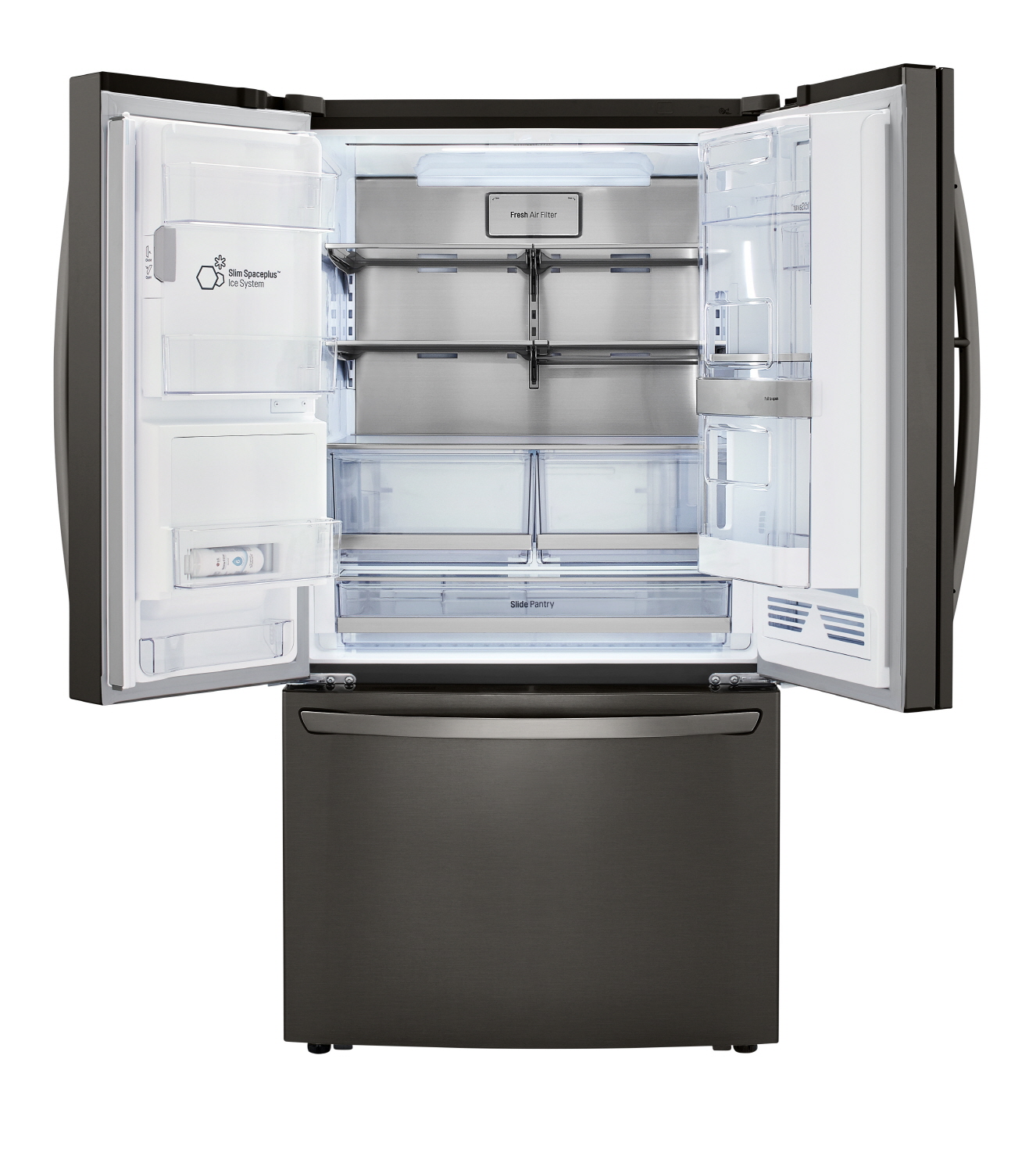  냉장고 안쪽의 공간 활용성을 높여주는 독보적인 도어 제빙 기술로 LG전자 얼음정수기냉장고는 미국 시장에서 최고 프리미엄 제품으로 인정받고 있다.