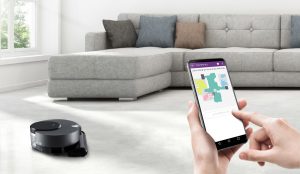 LG전자 프리미엄 로봇청소기 '코드제로 R9 씽큐'는 마이존 기능으로 원하는 공간만 선택해 청소할 수 있다.