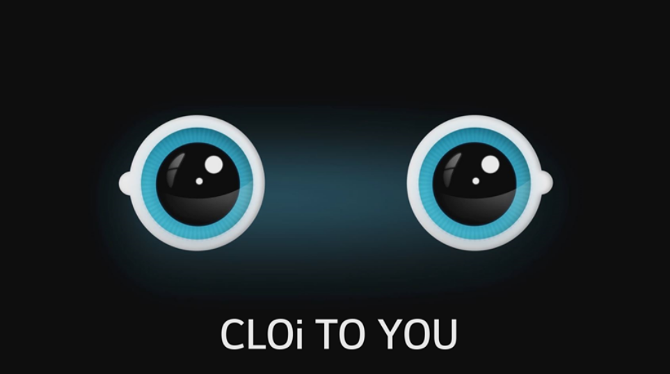 LG 클로이 로봇 눈동자 이미지