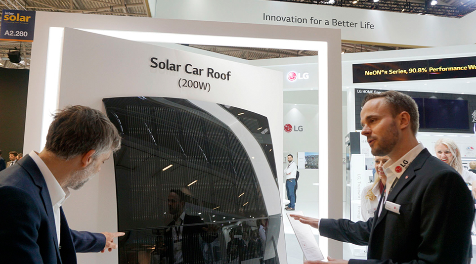 독일에서 열린 세계 최대 태양에너지 전시회 ‘인터솔라 2019’에서 선보인 솔라 카루프