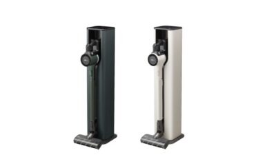 신개념 청소기 거치대 올인원타워를 갖춘 LG 코드제로 A9S 오브제컬렉션 제품 사진