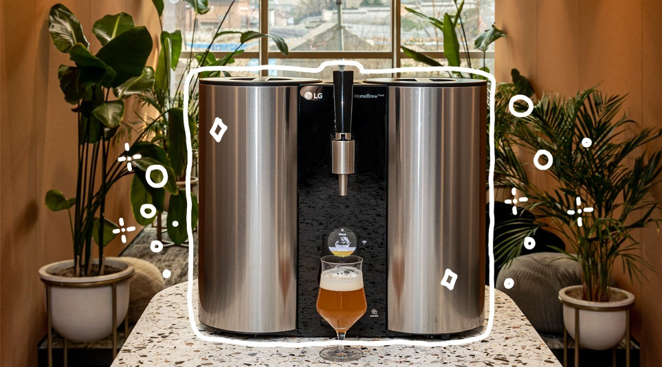 전 세계 최초 캡슐형 수제 맥주 제조기 LG 홈브루