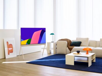 LG전자가 올레드의 압도적 화질과 공간 디자인을 결합한 라이프스타일 TV 신제품 LG 올레드 오브제컬렉션 포제(Posé)를 27일 국내 출시한다. LG 올레드 오브제컬렉션 포제(Posé)가 인테리어와 조화를 이루며 배치돼 있는 연출 이미지.