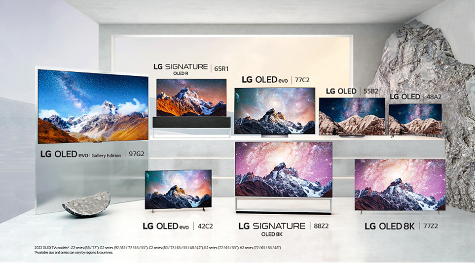 다양한 사이즈, 특징을 가진 라인업을 갖춘 LG 올레드 TV