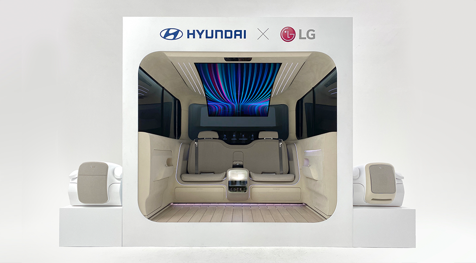 현대자동차와 LG전자의 아이오닉 콘셉트 캐빈, 출처: LiVE LG