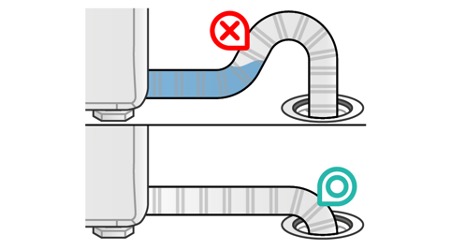  LG 트롬 세탁기·건조기의 올바른 배수 호스 설치 방법