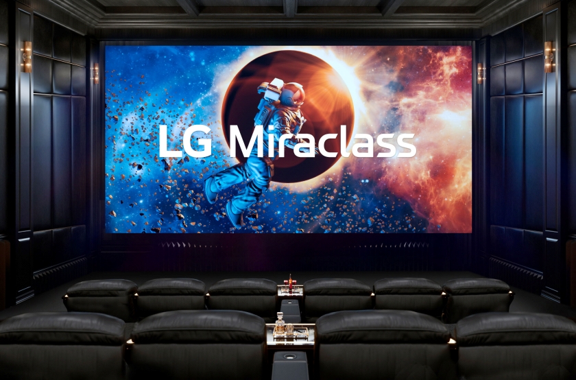 시네마 LED 'LG 미라클래스'가 극장에 설치된 연출 이미지