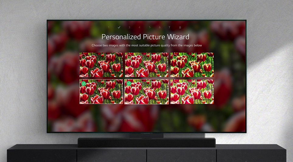 나에게 맞는 TV 화질을 설정하는 LG 올레드 에보의 ‘맞춤 화면 설정(AI Picture Wizard)’