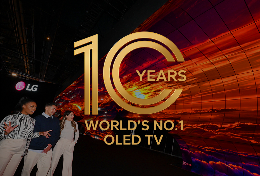 올레드 TV 10주년을 맞이해 지난 10년간의 발자취와 2023년 이어지는 혁신을 소개한다.