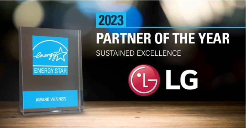 LG전자가 가전제품을 통한 환경보호와 에너지 절감 측면에서의 탁월한 성과를 인정받아 ‘2023 에너지스타 어워드(2023 ENERGY STAR Award)’의 최고상인 「지속가능 최우수상(Sustained Excellence Award)」을 수상했다.