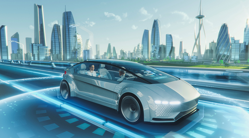 더 나은 미래를 리드하는 미래 자동차 (출처 : 클립아트)