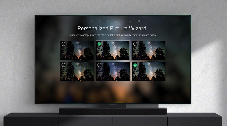 나에게 맞는 TV 화질을 설정하는 LG 스마트 TV의 ‘개인 맞춤 화면 설정(AI Picture Wizard)'
