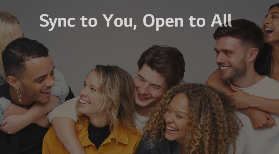 webOS를 기반으로한 LG 스크린 비전 : 싱크 투유, 오픈 투 올(Sync to You, Open to All)