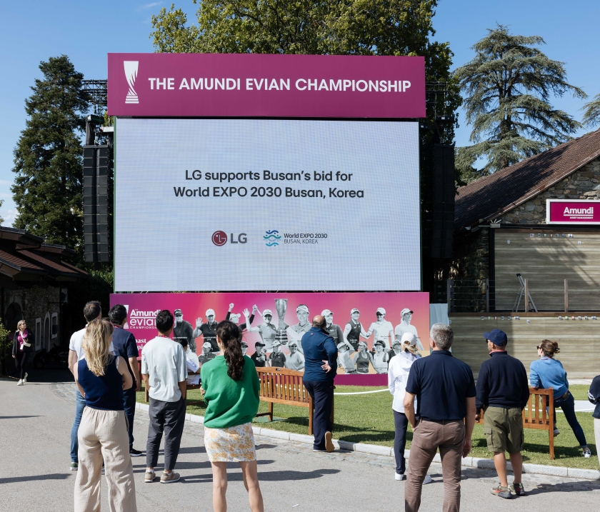 LG전자, LPGA 아문디에비앙챔피언십 대회서 ‘2030 부산세계박람회’ 유치 활동 나선다