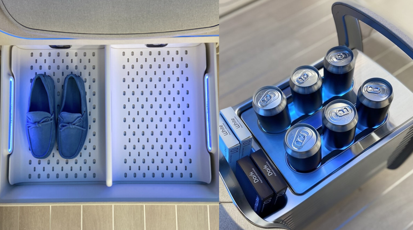 LG전자X현대차의 아이오닉 콘셉트 카 ‘캐빈’에 탑재된 다양한 홈 어플라이언스