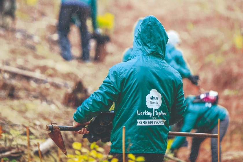 ‘Smart Green Trees’, a forest regeneration campaign conducted by LG Electronics’ Spanish subsidiary.