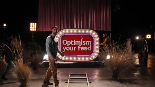 LG전자의 ‘소셜 미디어, 미소로 채우다(Optimism your feed)’ 캠페인