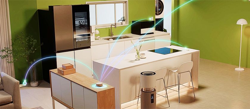 LG전자가 AI 홈 허브 ‘LG 씽큐 온(ThinQ ON)’을 국내 시장에 본격 출시한다. 집 안 가전과 IoT 기기를 24시간 연결 상태로 유지하며 최적의 환경을 조성하는 LG AI 홈의 핵심 기기 'LG 씽큐 온'의 제품 이미지.